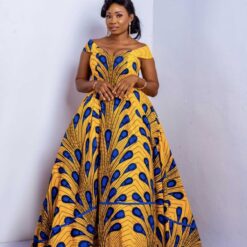 Tiwalolu African Print ball dress