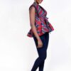 Keji African print infinity top