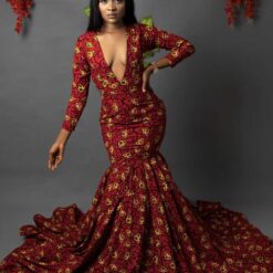 Lolu African print mermaid dress