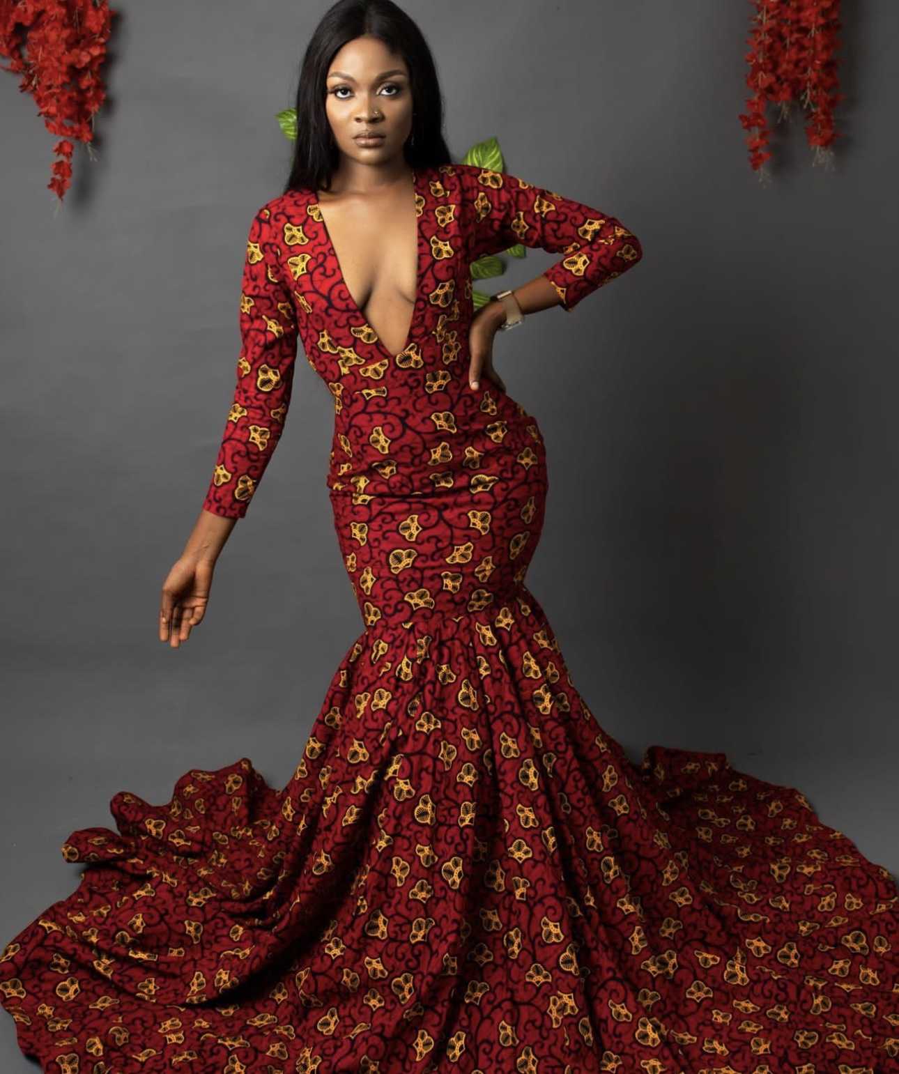 Lolu African print mermaid dress