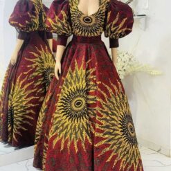 Olashile Ankara print ball dress