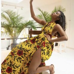 Ronke Print infinity maxi Dress