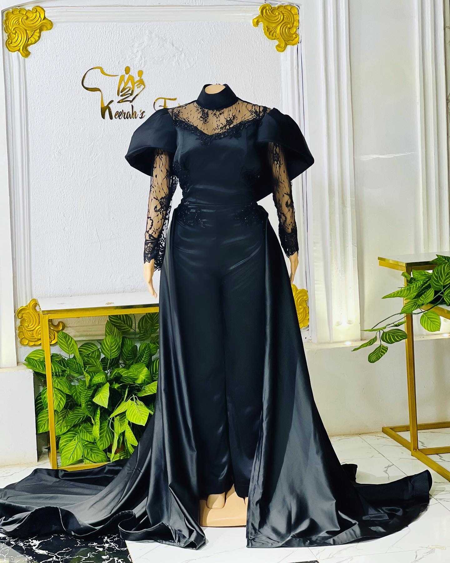 Black jumpsuit for a wedding on sale