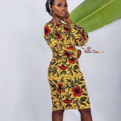 Abefe african midi dress