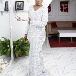 Melody a line sequin dress