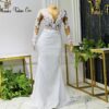 Chrystal a line bridal dress