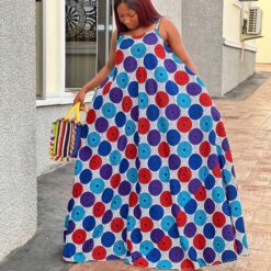 Ashabi african print maxi dress