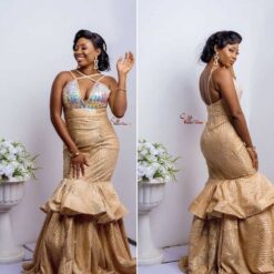 Renee lace evening dress