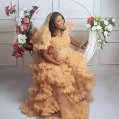 Zoey maternity tulle dress
