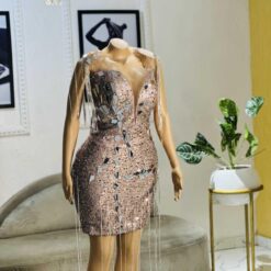 Stella Midi sequin dress