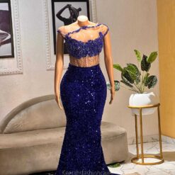 Ivy embellished sequin evening dress
