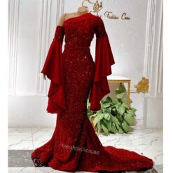 Matie sequin dress with flare sleeve