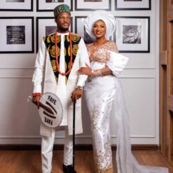 Couple ibo attire clothing (complete clothes with cap and headtie)