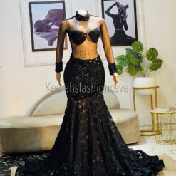 Debby Long sequin evening dress