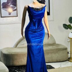 Embellished velvet dress
