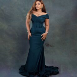 Mia solid corset mermaid dress