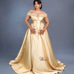 Johanna solid satin dress