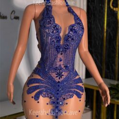 Reina rhinestone midi dress