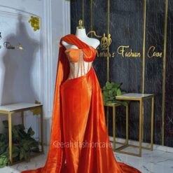 Leila draped corset dress