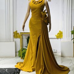 long solid dress