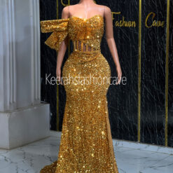miame sequin evening gown