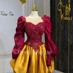 nancy satin midi gown