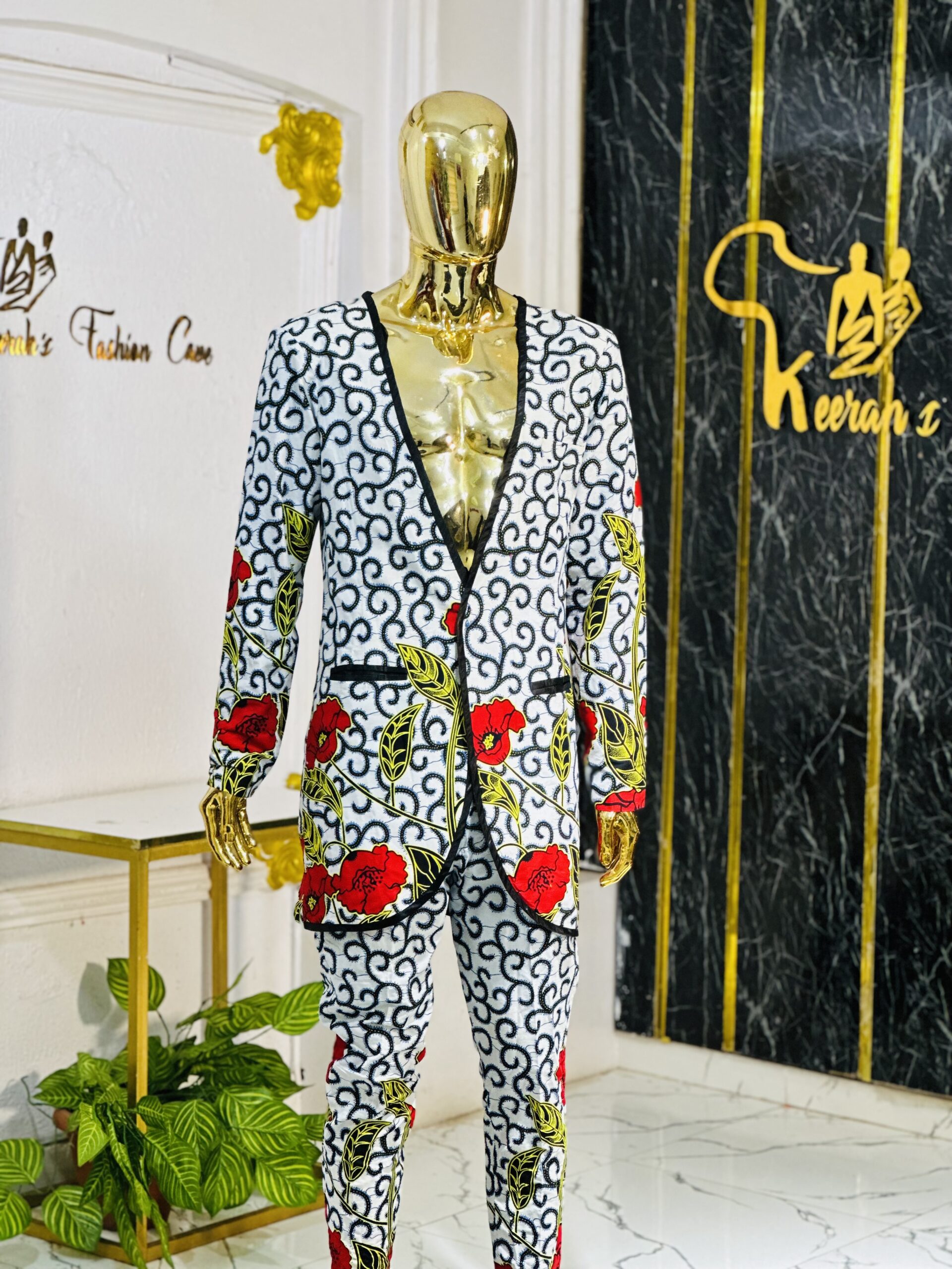 alao Men native suit set