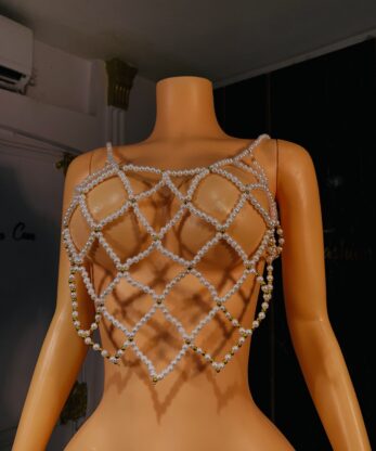 Adonis pearl beaded top